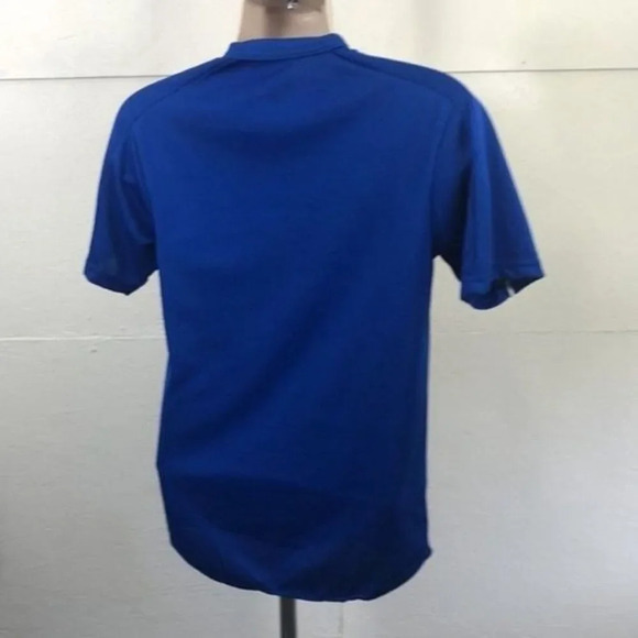 Royal Blue 2 Button Baseball Jersey Sport Athletic T-Shirt - Picture 6 of 12